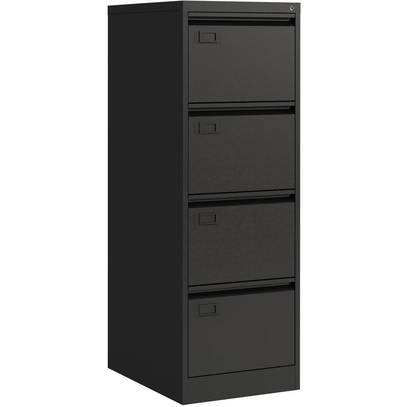 Professional Black Filing Cabinet 4 drawer 452x620x1330mm - FCD4ABLACK