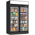 Commercial 2 Door Glass Display Freezer 702L Net 1006L Gross -18 to -22°C Frost Free - FF555TOP