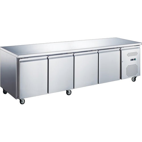 Professional Low Refrigerated Counter / Chef Base 4 doors 2230x700x650mm - BASE41