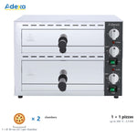Commercial Double Deck Pizza Oven for 12" Pizzas 2.26kW 230V - FP03A