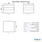 Commercial Double Deck Pizza Oven for 12" Pizzas 2.26kW 230V - FP03A