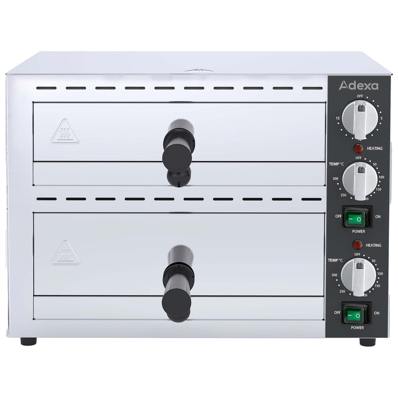 Commercial Double Deck Pizza Oven for 12" Pizzas 2.26kW 230V - FP03A