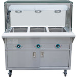 Mobile Bainmarie with Cupboard & Heated overshelf 3xGN1/1 - EST3SWCBSD-FTGSG1948