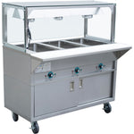 Mobile Bainmarie with Cupboard & Heated overshelf 3xGN1/1 - EST3SWCBSD-FTGSG1948