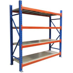 Long Span Warehouse Racking 2000x900x2400mm 4 Shelves 600kg Capacity - FUJI430