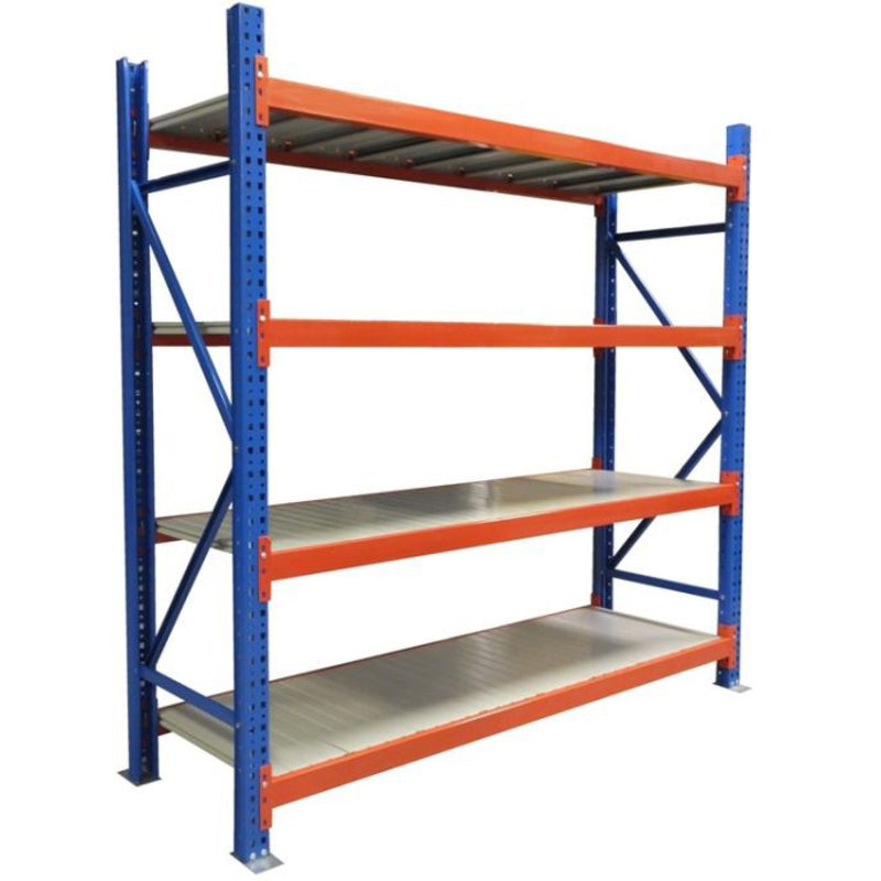 Long Span Warehouse Racking 2000x900x2400mm 4 Shelves 600kg Capacity - FUJI430