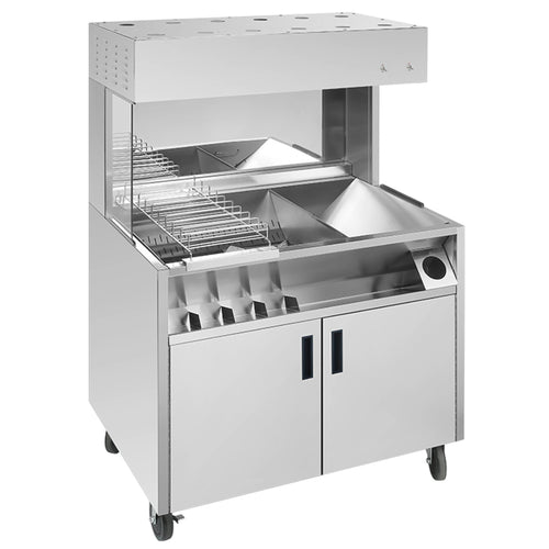Commercial Electrical Food & Chips Warmer Station FW10 Stainless Steel 1000x700x1560mm - FW10