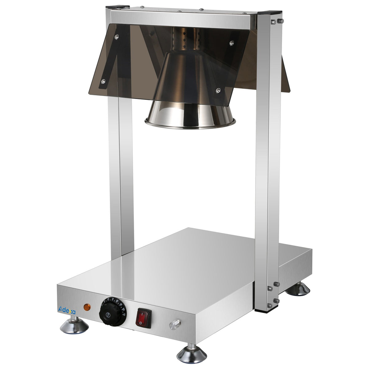 Commercial Buffet Food Warmer with Gantry 1x GN1/1 Heated Base & 1 Infrared Heat Lamp 500W - FYT511