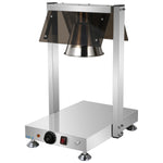 Commercial Buffet Food Warmer with Gantry 1x GN1/1 Heated Base & 1 Infrared Heat Lamp 500W - FYT511