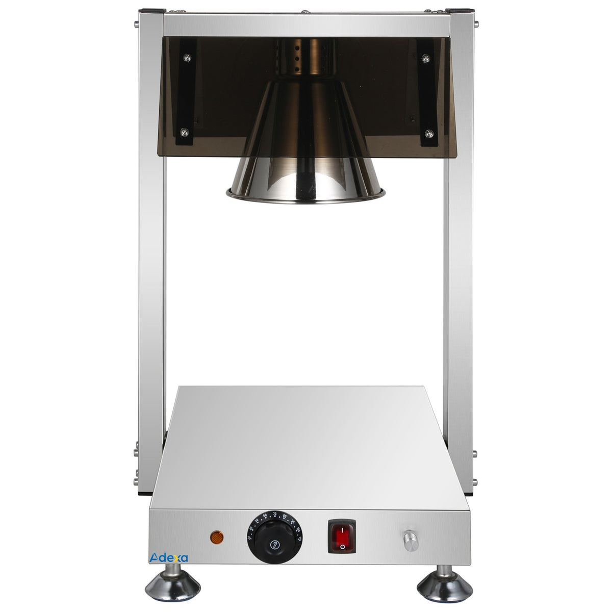Commercial Buffet Food Warmer with Gantry 1x GN1/1 Heated Base & 1 Infrared Heat Lamp 500W - FYT511