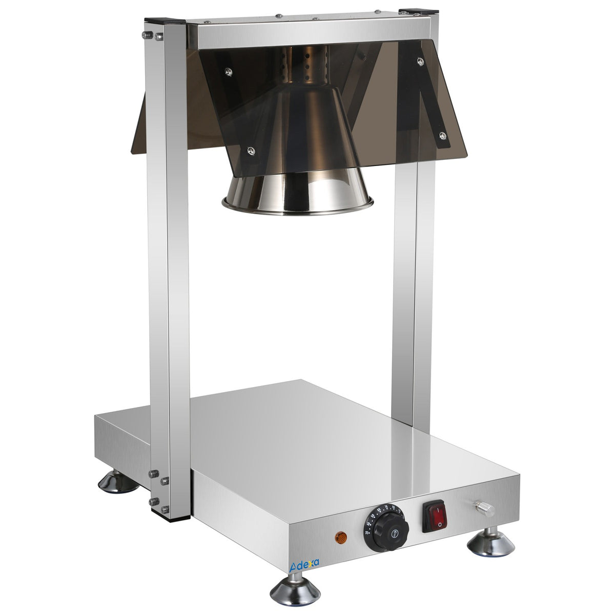 Commercial Buffet Food Warmer with Gantry 1x GN1/1 Heated Base & 1 Infrared Heat Lamp 500W - FYT511