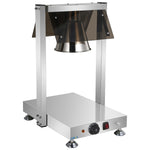 Commercial Buffet Food Warmer with Gantry 1x GN1/1 Heated Base & 1 Infrared Heat Lamp 500W - FYT511