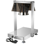 Commercial Buffet Food Warmer with Gantry 1x GN1/1 Heated Base & 1 Infrared Heat Lamp 500W - FYT511