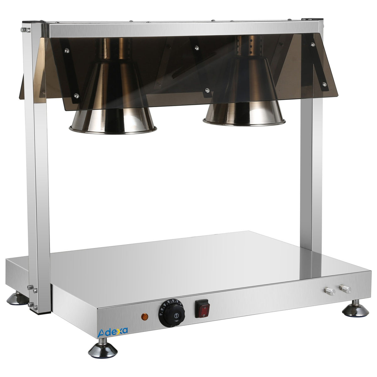 Commercial Buffet Food Warmer with Gantry 2x GN1/1 Heated Base & 2 Infrared Heat Lamps 1kW - FYT512