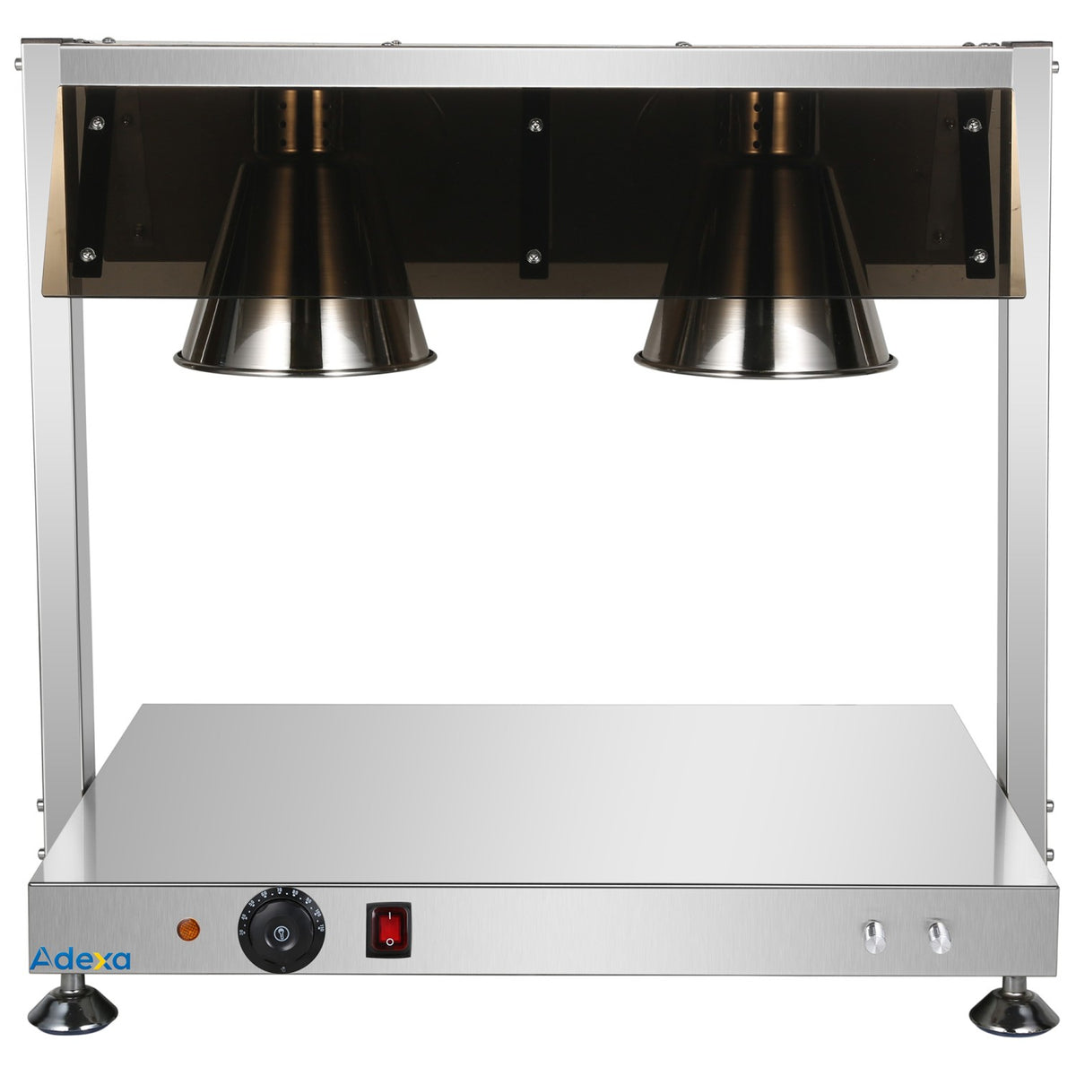 Commercial Buffet Food Warmer with Gantry 2x GN1/1 Heated Base & 2 Infrared Heat Lamps 1kW - FYT512