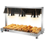Commercial Buffet Food Warmer with Gantry 3x GN1/1 Heated Base & 3 Infrared Heat Lamps 1.5kW - FYT513