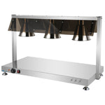 Commercial Buffet Food Warmer with Gantry 3x GN1/1 Heated Base & 3 Infrared Heat Lamps 1.5kW - FYT513