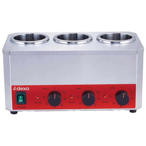 Commercial 3 Bottle Heated Sauce Warmer 3x1L 230V - FZ023A