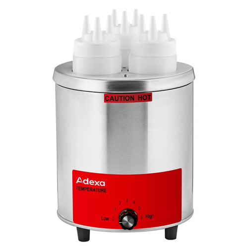 Commercial 3 Bottle Sauce Warmer with Stainless Steel Rack 3.3L 550W 230V - FZ05B