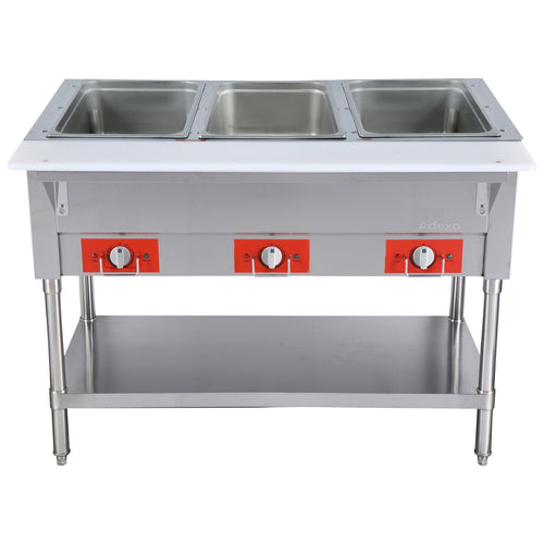 Commercial 3-Bay Dry Heated Food Warming Table for 3 x 1/1 GN Pans 230V - FZ06C