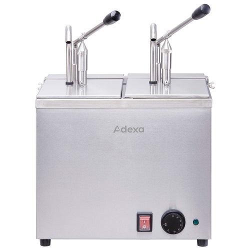 Commercial Heated Sauce Dispenser with 2 Pumps 2x3L 230V - FZJ2032A