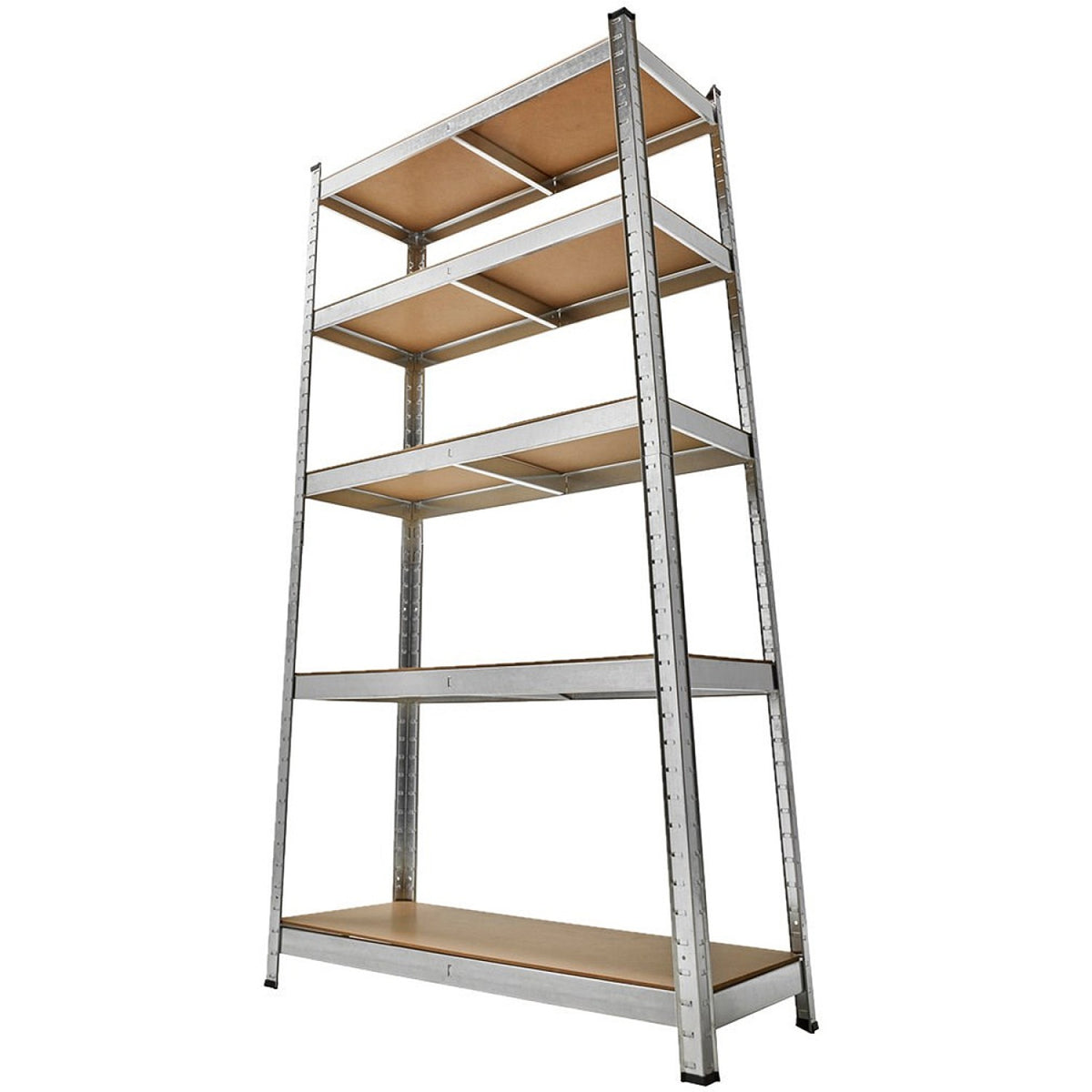 Garage Shelving Unit Medium duty 700x300x1500mm 5 shelves 175 kg/shelf Galvanized steel - G7030