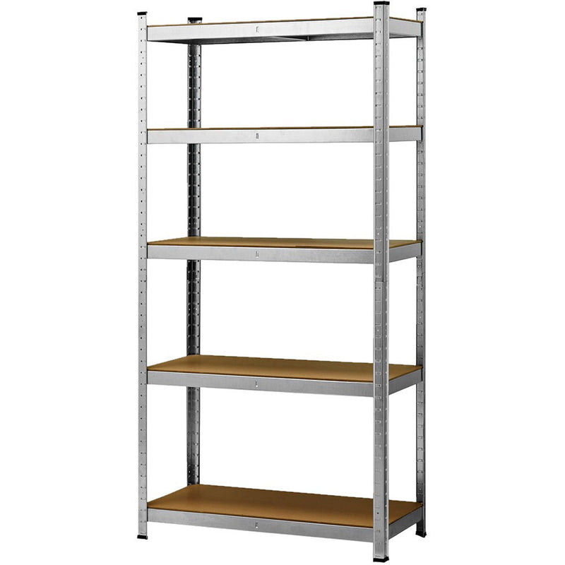Garage Shelving Unit Medium duty 700x300x1500mm 5 shelves 175 kg/shelf Galvanized steel - G7030