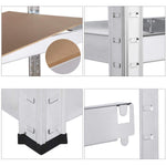 Garage Shelving Unit Medium duty 700x300x1500mm 5 shelves 175 kg/shelf Galvanized steel - G7030