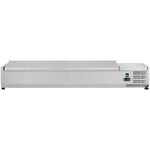 Refrigerated Servery Prep Top 1600mm 7xGN1/3 Stainless steel lid | THVD1600/380 - THVD1600/380