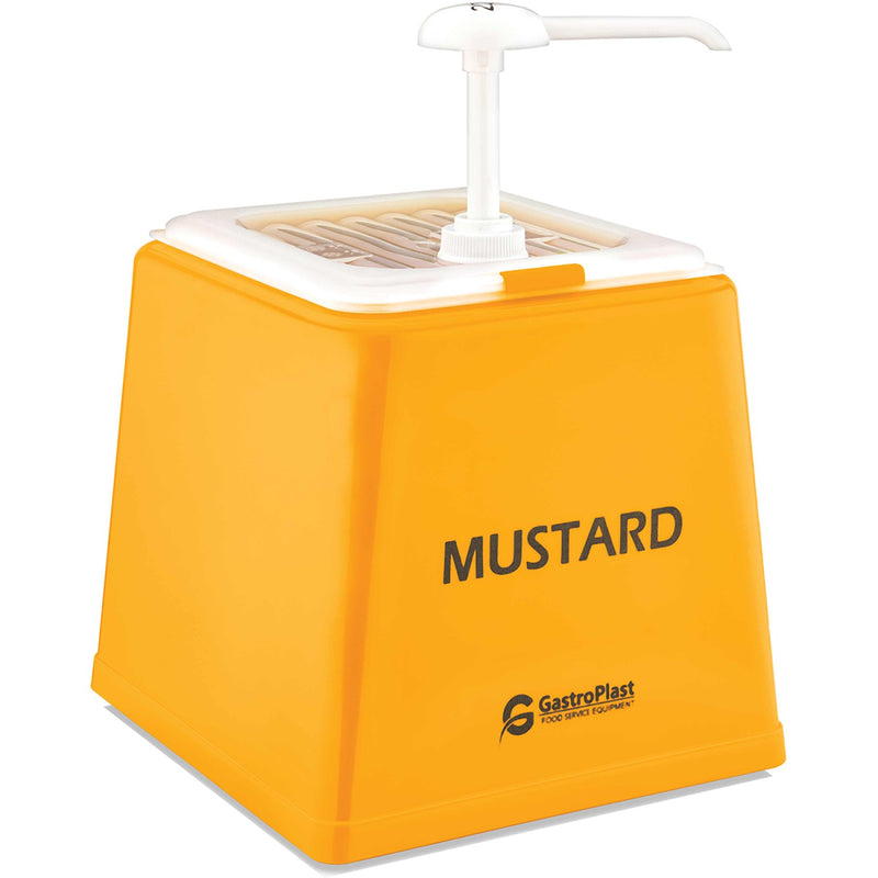 Mustard Pump Dispenser Stand 1x2.5 litre pump Plastic - GDH01