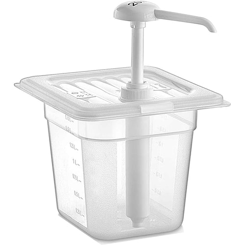 Sauce Pump Dispenser 1x2 litre pump Plastic - GDM02