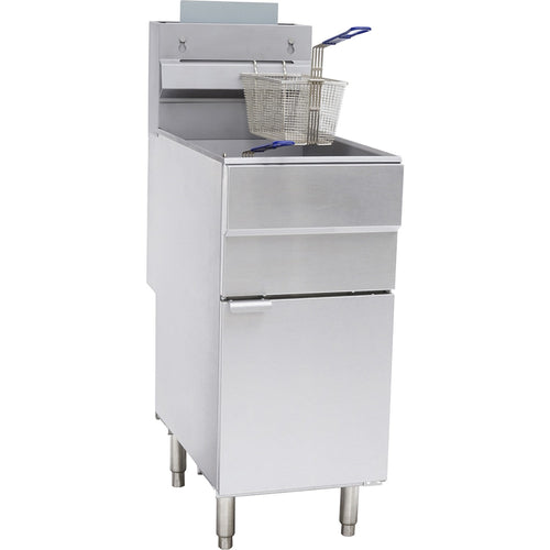 Twin Basket Professional Free standing Fryer Natural gas Single tank 25 litres 35kW - GF120