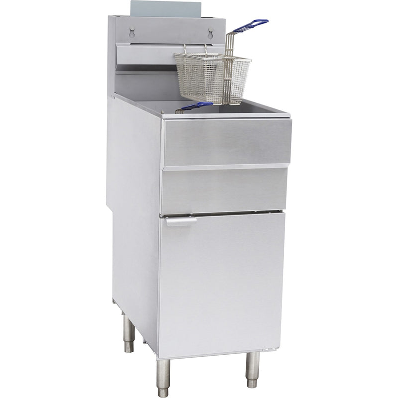 Twin Basket Professional Free standing Fryer Natural gas Single tank 25 litres 35kW - GF120