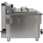 Commercial Double Tank Natural Gas Fryer 17L+17L with Dual Drain Taps Countertop - GF182