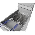 Twin Basket Professional Free standing Fryer Natural gas Single tank 25 litres 35kW - GF120