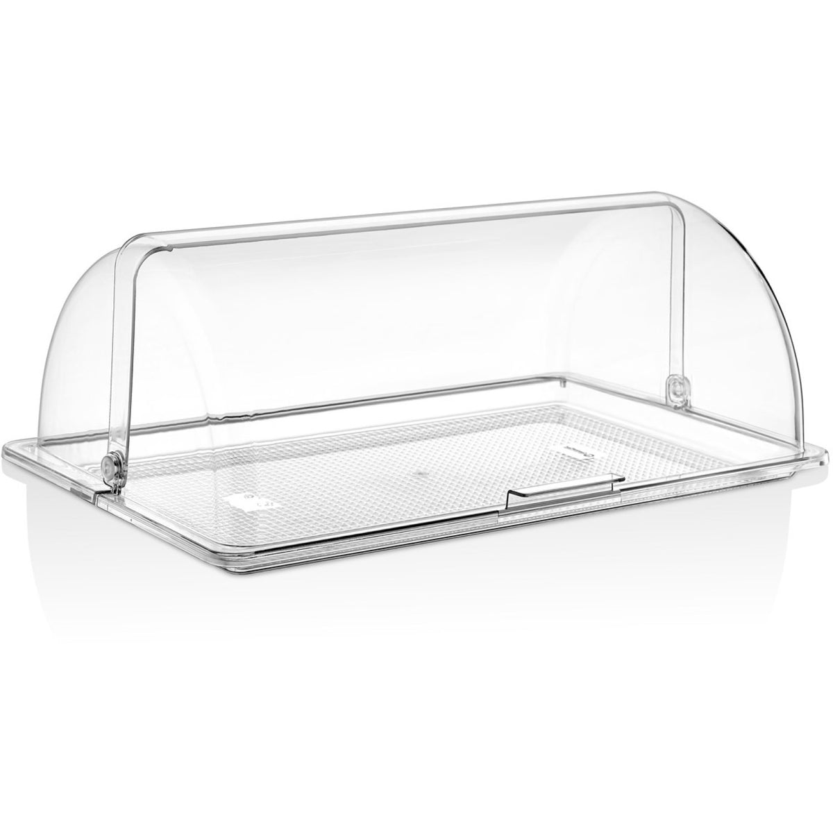 Polycarbonate Gastronorm Tray with Roll-up Dome Cover GN1/1 Depth 20mm - GFT11-GFM11