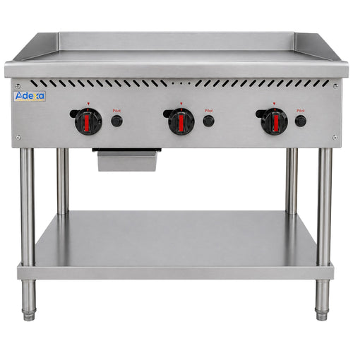 Commercial Freestanding Gas Griddle 21kW 915 x 757 x 962mm - GG36F