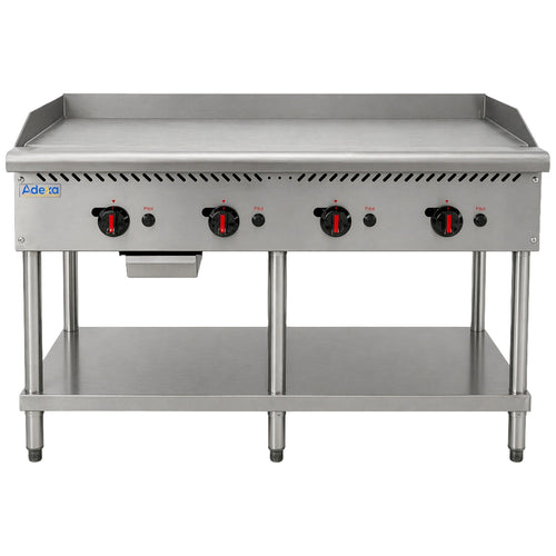 Commercial Freestanding Gas Griddle 28kW 1220 x 757 x 962mm - GG48F