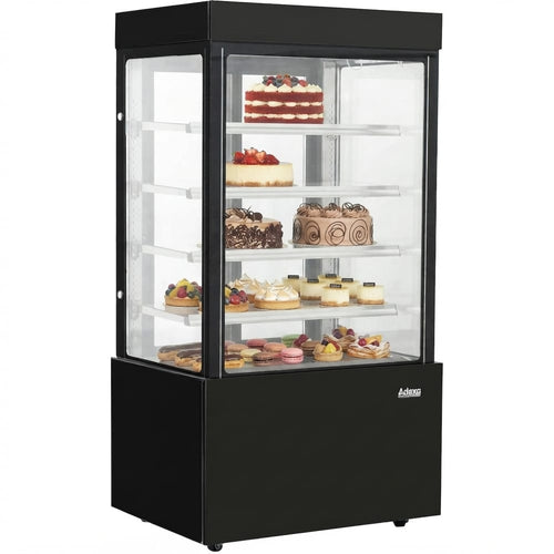 Cake counter 1200x740x1900mm 4 shelves LED Black - GN1200SMBLACK