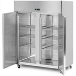 1200lt Professional Refrigerator Stainless steel Upright cabinet Twin door GN2/1 Ventilated cooling - R1200V
