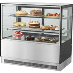 Cake counter 1500x730x1200mm 2 shelves Mirror front LED - GN1500RF2