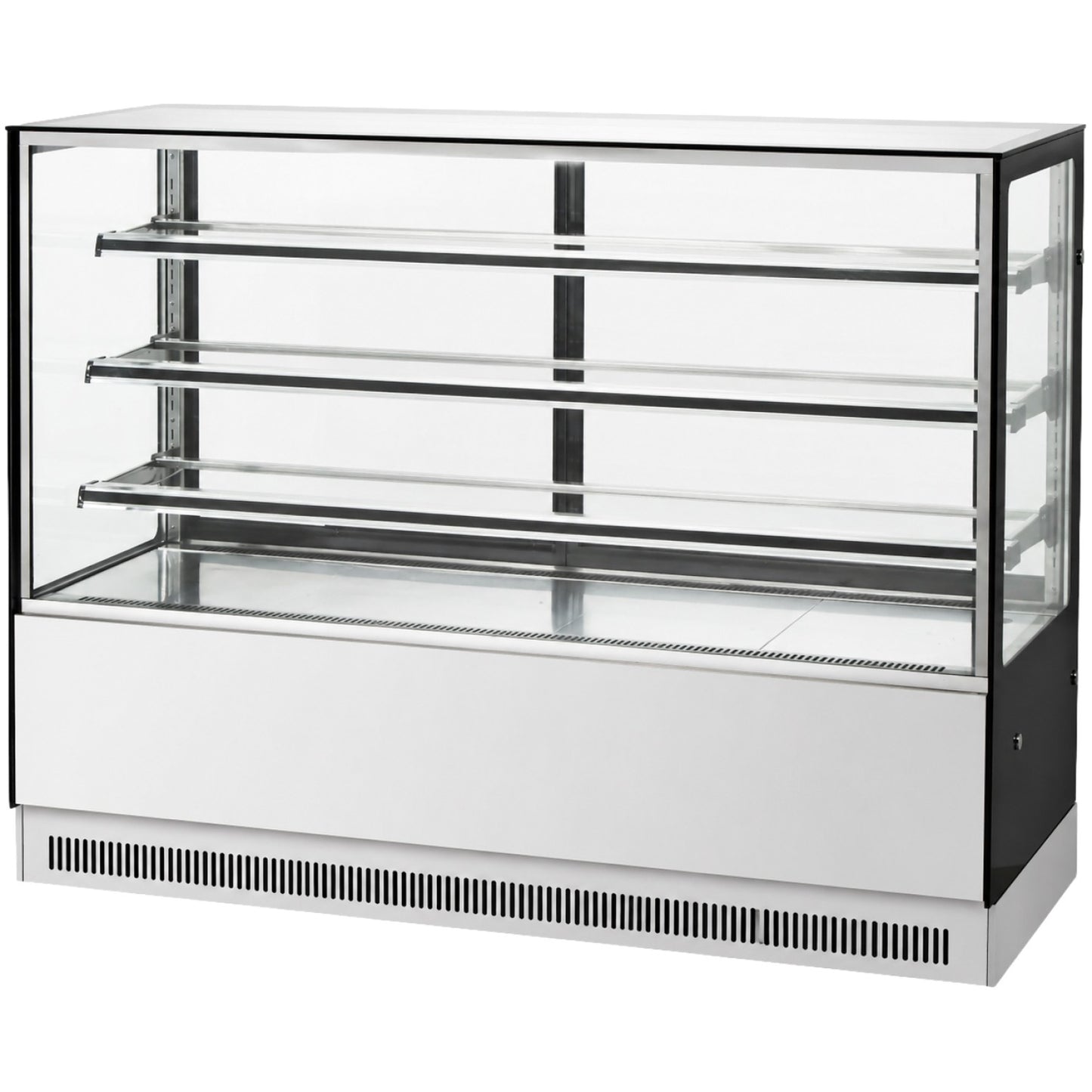 Cake counter 1800x730x1300mm 3 shelves Stainless steel base LED - GN1800RF3