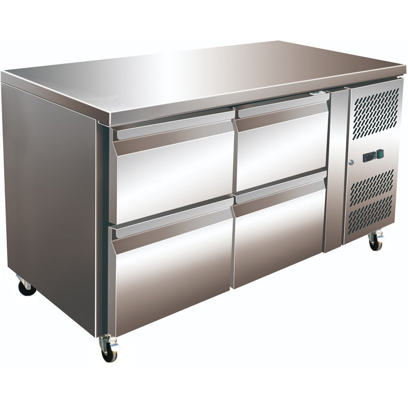 Commercial Refrigerated Counter 4 drawers Depth 700mm - THP2140TN