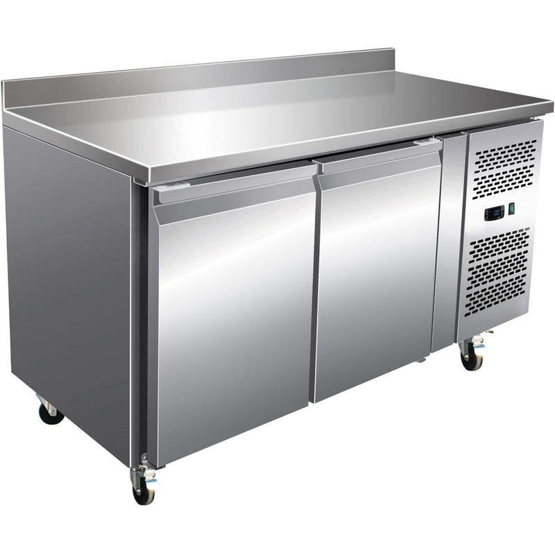 Commercial Refrigerated Counter with Upstand 2 doors Depth 700mm - RG22V