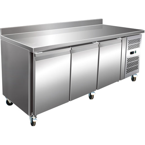 Commercial Refrigerated Counter with Upstand 3 doors Depth 700mm - RG32V