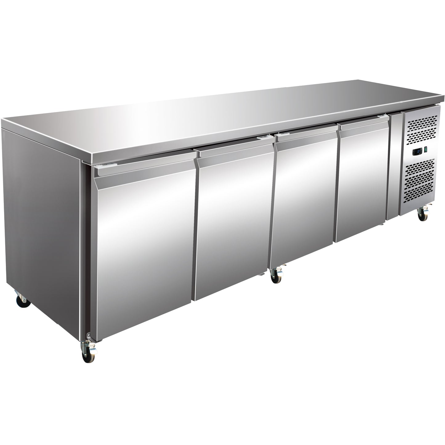 Commercial Freezer counter Ventilated 4 doors Depth 600mm - FS41V