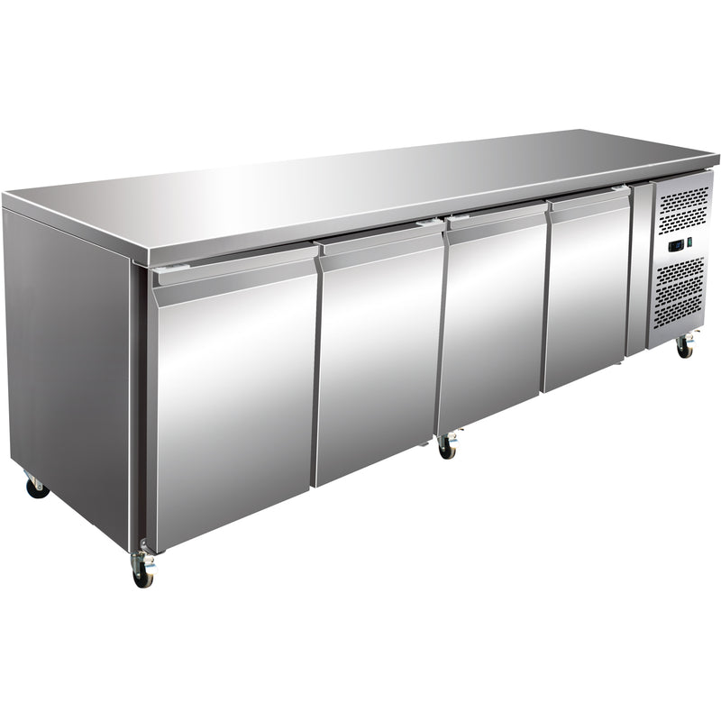 Commercial Freezer counter Ventilated 4 doors Depth 600mm - FS41V