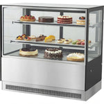Cake counter 900x700x1200mm 2 shelves Mirror front LED - GN900RF2