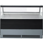 Serve over Deli counter Black front Straight glass front Width 1500mm - GN1500CK2BLACK