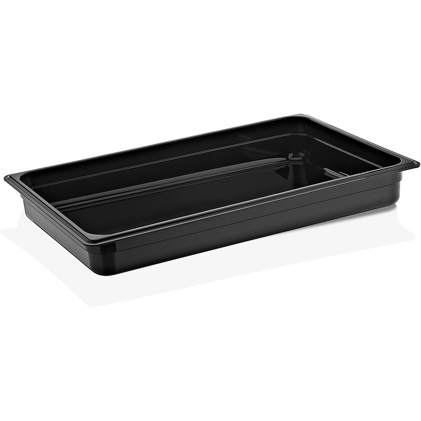 Polycarbonate Gastronorm Pan GN1/1 Depth 65mm Black 6 litres - GNP1165B